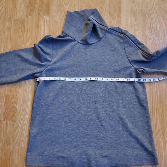 ✨COS✨ Funnel Neck Sleeve Zipper Top - [Size 12, Gray] - Picture 7 of 11